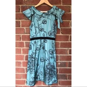 Anthro Leifsdottir “Iskaldur” Silk Dress